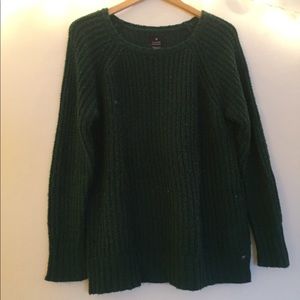 American Eagle Forest Green Leggings Sweater